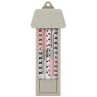 Thermometer min/max voor in kas - kunststof - 25 cm   -