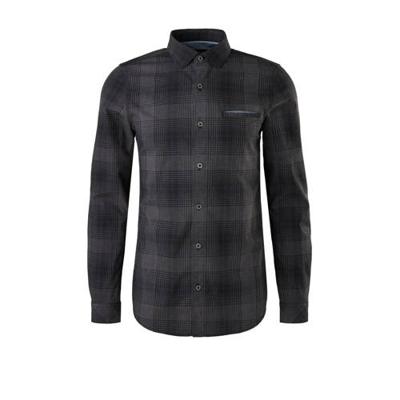s.Oliver geruit slim fit overhemd zwart s.Oliver geruit slim fit overhemd zwart