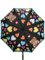 Moschino parapluie pliable à imprimé graphique - Noir - thumbnail