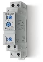 Finder 8082024000PAS Startrelais, modulair, ster/driehoek, 2 sluitingen, 6 A, 12 tot 240 VAC/DC, 0,1 s tot 20 min