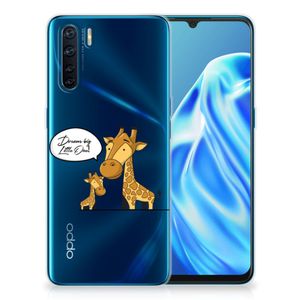 OPPO A91 Telefoonhoesje met Naam Giraffe