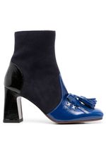 Chie Mihara bottines en cuir à glands 85 mm - Bleu