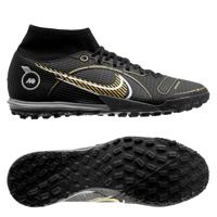 Nike Mercurial Superfly 8 Academy TF Shadow - Zwart/Goud/Zilver