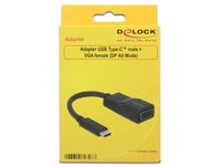 Delock 62796 Adapter USB Type-C male > VGA female (DP Alt Mode) - thumbnail