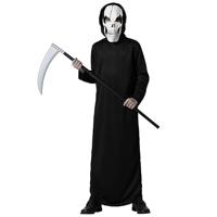 Atosa Spookkostuum tuniek met capuchon en masker kind 7-9 jaar