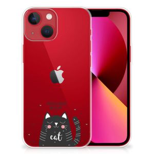 Apple iPhone 13 Telefoonhoesje met Naam Cat Good Day