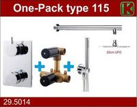 One-Pack Inbouwthermostaatset Type 115 Chr (20Cm Ufo) - thumbnail