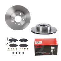 Remmenset, remschijf BREMBO, Remschijftype: Binnen geventileerd, Inbouwplaats: Vooras, u.a. für Fiat, Peugeot, Citroën - thumbnail