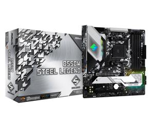 ASRock B550M Steel Legend Moederbord Socket AMD AM4 Vormfactor Micro-ATX Moederbord chipset AMD® B550