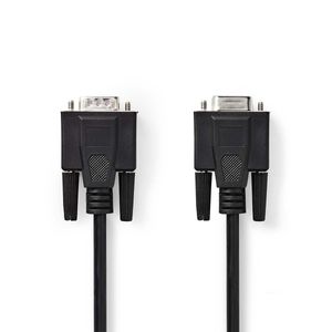 VGA-kabel | VGA male - VGA female | 2,0 m | Zwart