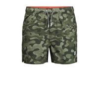 JACK & JONES JEANS INTELLIGENCE zwemshort Maui met camouflageprint groen