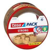 1x Tesa bruine verpakkingstape 66 mtr x 50 mm   - - thumbnail