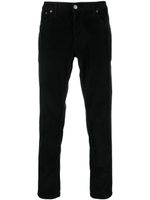 DONDUP pantalon en velours côtelé à coupe droite - Noir