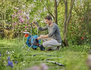 Gardena 18931-20 tuinslang 20 m Bovengronds Kunststof, Thermoplastische elastomeer (TPE) Zwart, Blauw, Grijs