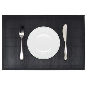 VidaXL 242109 placemat Rechthoek Zwart 6 stuk(s)