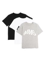 MM6 Maison Margiela Kids lot de trois t-shirts à logo imprimé - Blanc