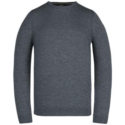 R-neck cotton slub medieval blue