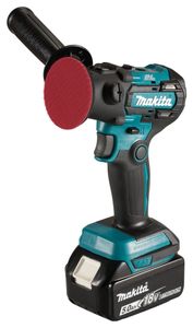 Makita DPV300RTJ | Accu Polijst/poetsmachine | 80 mm | 18V | Set | 9,0 Ah Li-Ion