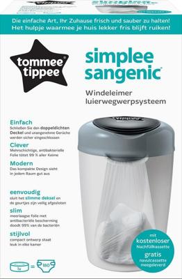 Tommee Tippee Simplee sangenic tub grey Tommee Tippee Simplee sangenic tub grey