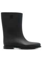 TOTEME bottines Rain à logo embossé - Noir