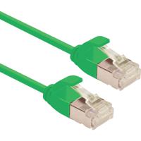 ROLINE F/UTP DataCenter Patchkabel Cat.6A (Class EA), LSOH, extra dun, groen, 0,5 m - thumbnail