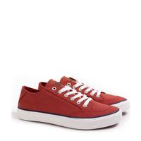 WE Fashion canvas sneakers roodbruin