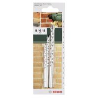 Bosch Accessories 2609255458 Steen-spiraalboorset 3-delig 5 mm, 6 mm, 8 mm Cilinderschacht 1 set(s)