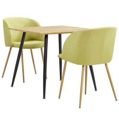 vidaXL 3-delige Eethoek stof groen vidaXL 3-delige Eethoek stof groen