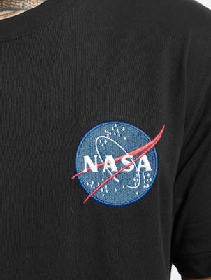 Mister Tee / t-shirt Nasa Logo Embroidery in zwart Mister Tee / t-shirt Nasa Logo Embroidery in zwart