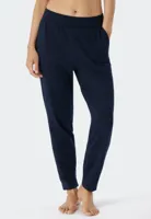 Pyjama Broek dames - Jersey Katoen - Katoenen losse lange pyjamabroek - 42 - Blauw - 42 - 42 - 42