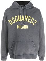 DSQUARED2 hoodie à logo imprimé - Gris