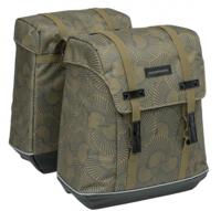 New Looxs fietstas dubbel Alba 34 liter bruin/zwart