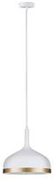 Paulmann 79628 Neordic Embla hanglamp max. 1x20W hangende lamp voor E27 lampen plafondlamp wit mat/goud 230 V metaal zonder verlichtingsmiddel