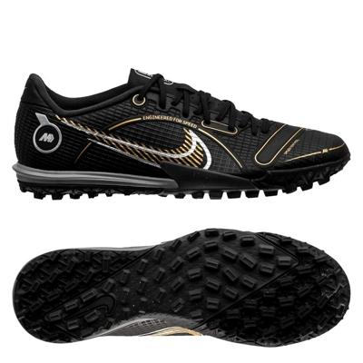 Nike Mercurial Vapor 14 Academy TF Shadow - Zwart/Goud/Zilver Nike Mercurial Vapor 14 Academy TF Shadow - Zwart/Goud/Zilver