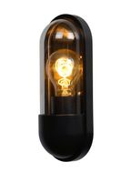 Lucide CAPSULE - Wandlamp Binnen/Buiten - 1xE27 - IP54 - Zwart