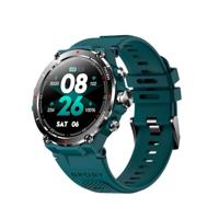 DCU TECNOLOGIC GPS-smartwatch, smartwatch, amoled HD touchscreen, 14 sportmodi, apps en oproepen, IP68*, cyaan