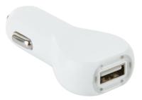 XD Collection autolader met USB poort 5V/2,1A ABS wit