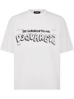 DSQUARED2 t-shirt en coton à logo imprimé - Blanc