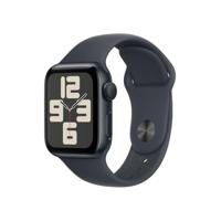 Apple Watch SE (2e gen.) GPS 40 mm Smartwatch - Kast van middernacht aluminium - Middernacht sportbandje (S/M). Conditie en slaap bijhouden, ongelukdetectie, hartritme monitoren, Retina-display