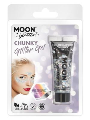 Moon Glitter Gel Parelmoer Grof Zilver