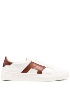 Santoni baskets Double Buckle en cuir - Blanc