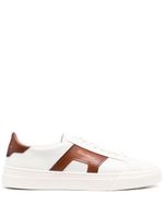 Santoni baskets Double Buckle en cuir - Blanc - thumbnail