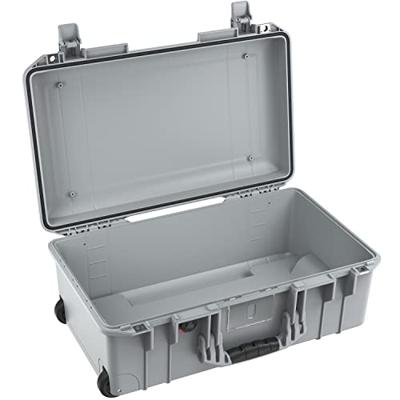 PELI 1535 Air Lichte beschermhoes met wielen voor camera-apparatuur, water- en stofdicht, 27 liter volume, zonder schuimrubberen inzetstuk, kleur: grijs