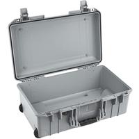 PELI 1535 Air Lichte beschermhoes met wielen voor camera-apparatuur, water- en stofdicht, 27 liter volume, zonder schuimrubberen inzetstuk, kleur: grijs