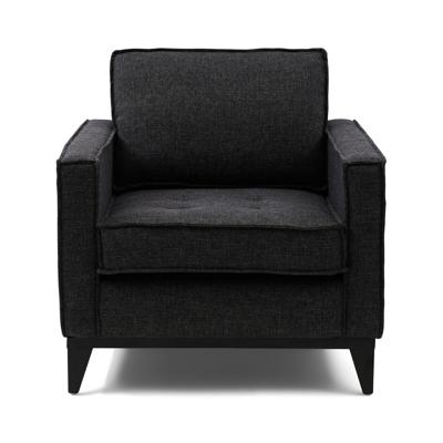 Rivièra Maison Fauteuil 'The Jake' Mélane Weave, kleur Carbon