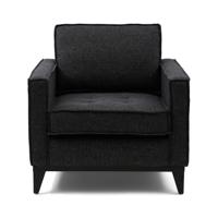 Rivièra Maison Fauteuil 'The Jake' Mélane Weave, kleur Carbon