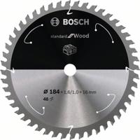 Bosch Accessories Bosch 2608837701 Hardmetaal-cirkelzaagblad 184 x 16 mm Aantal tanden: 48 1 stuk(s) - thumbnail