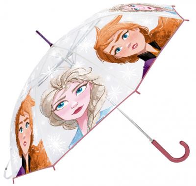 Disney Frozen 2 paraplu meisjes 74 x 74 cm transparant/rood Disney Frozen 2 paraplu meisjes 74 x 74 cm transparant/rood