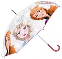 Disney Frozen 2 paraplu meisjes 74 x 74 cm transparant/rood