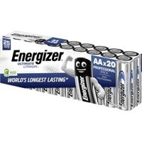 Energizer Ultimate FR6 AA batterij (penlite) Lithium 3000 mAh 1.5 V 20 stuk(s)